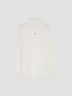 Polo neck wool jumper