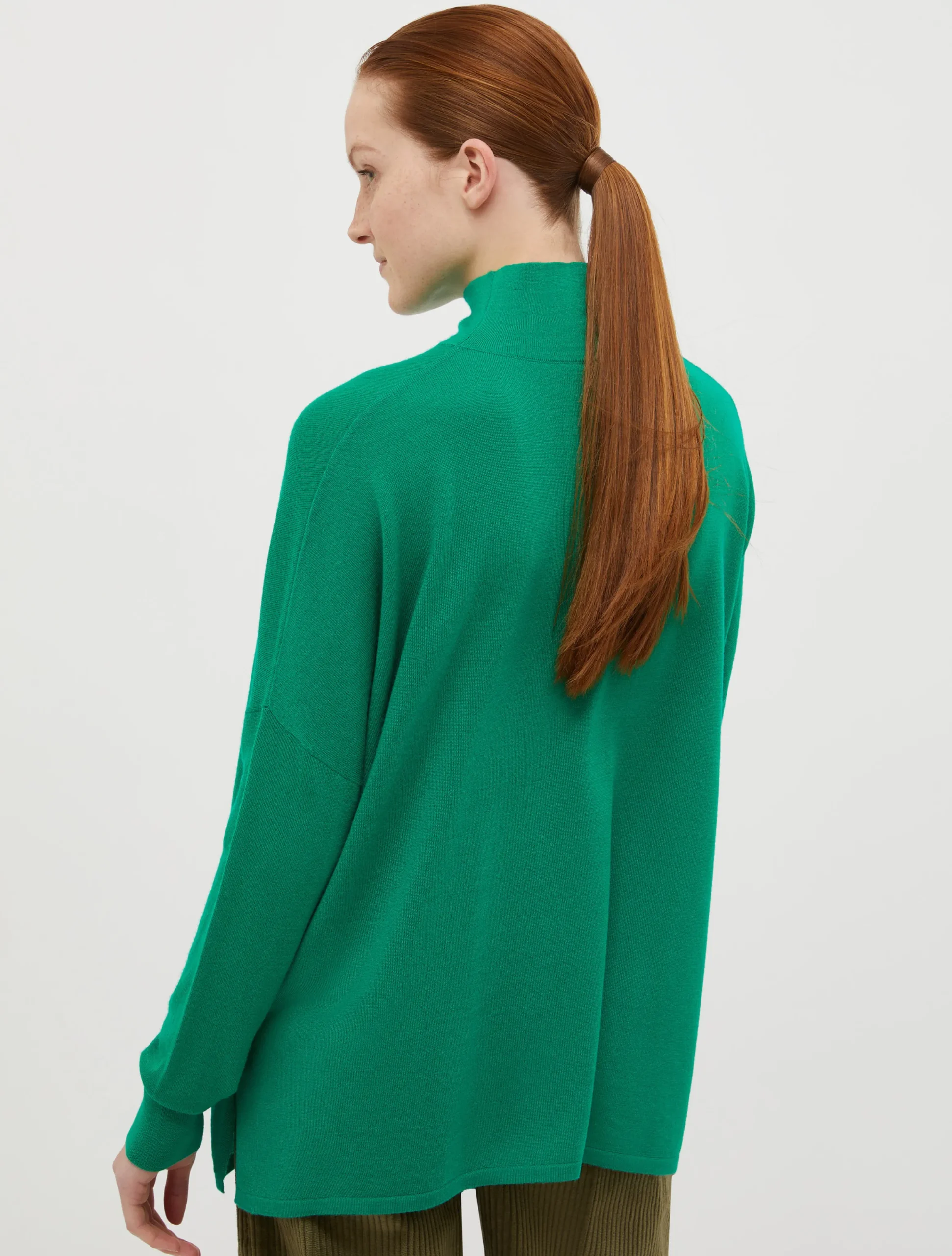 Polo neck wool jumper