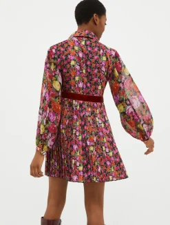 Printed shirt dress