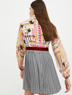 Printed shirt dress