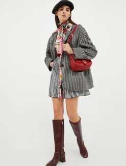 Printed shirt dress