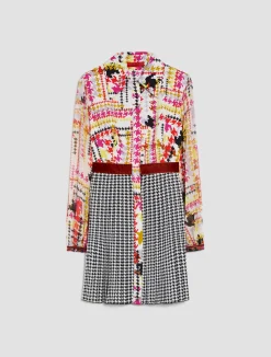 Printed shirt dress