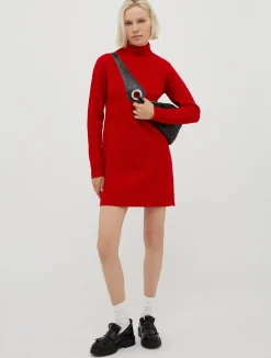 Pure wool knit dress