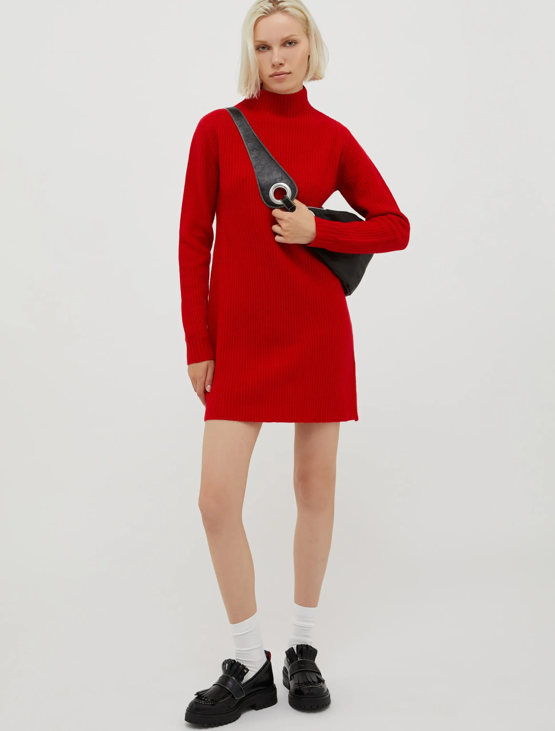 Pure wool knit dress