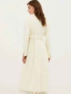 Purelong wool-drap midi coat