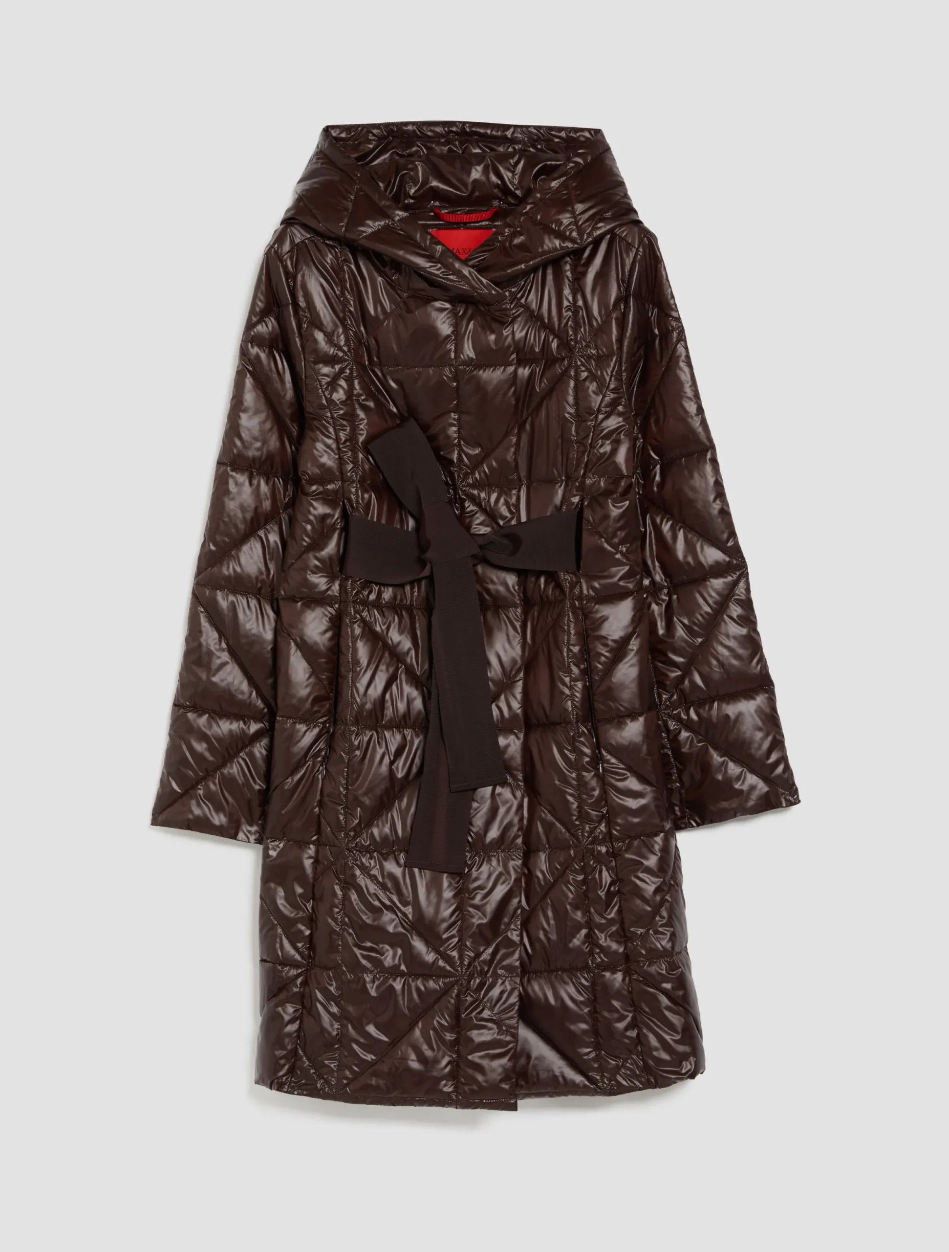 Quilted hooded coat