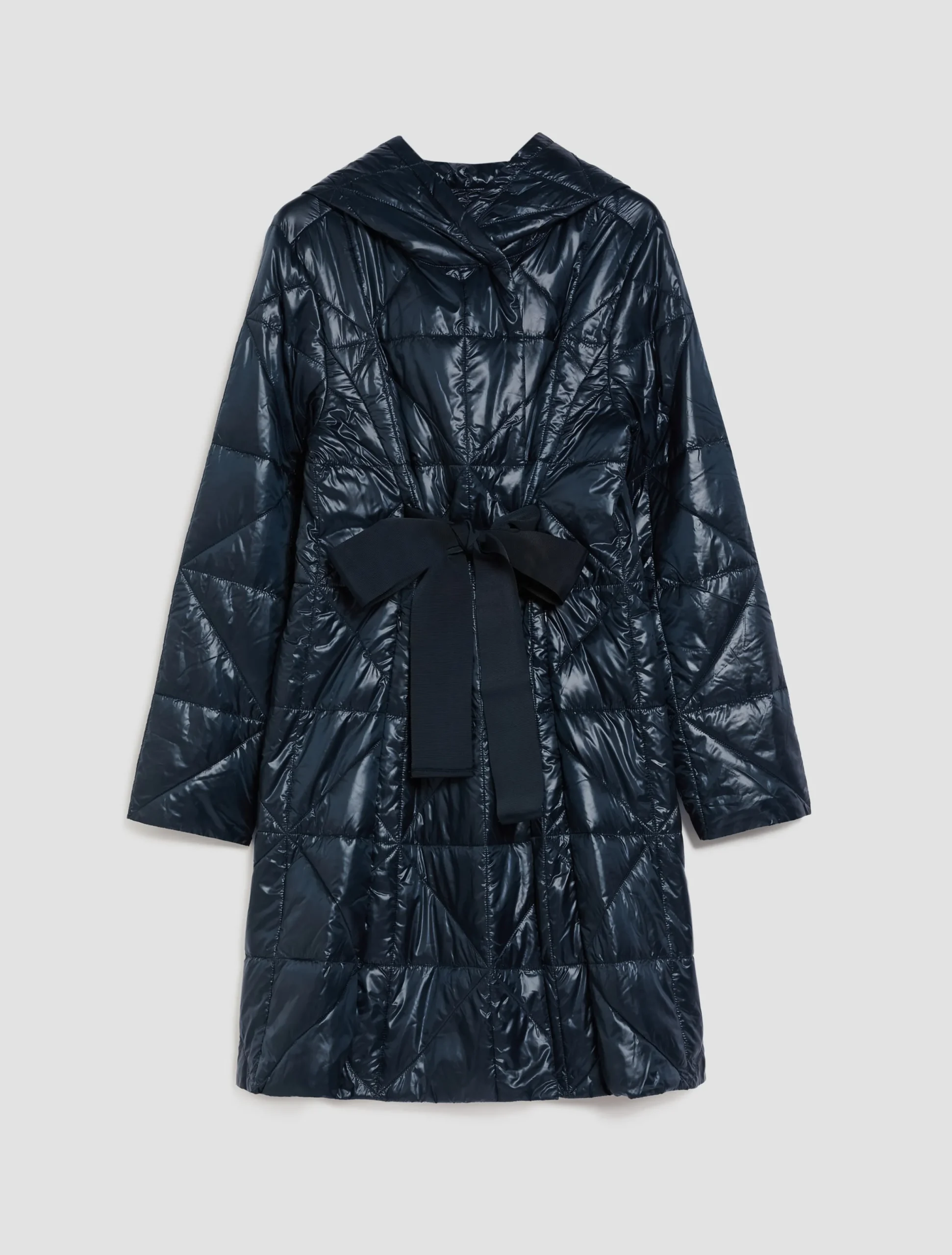 Quilted hooded coat