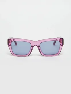 Rectangular acetate glasses