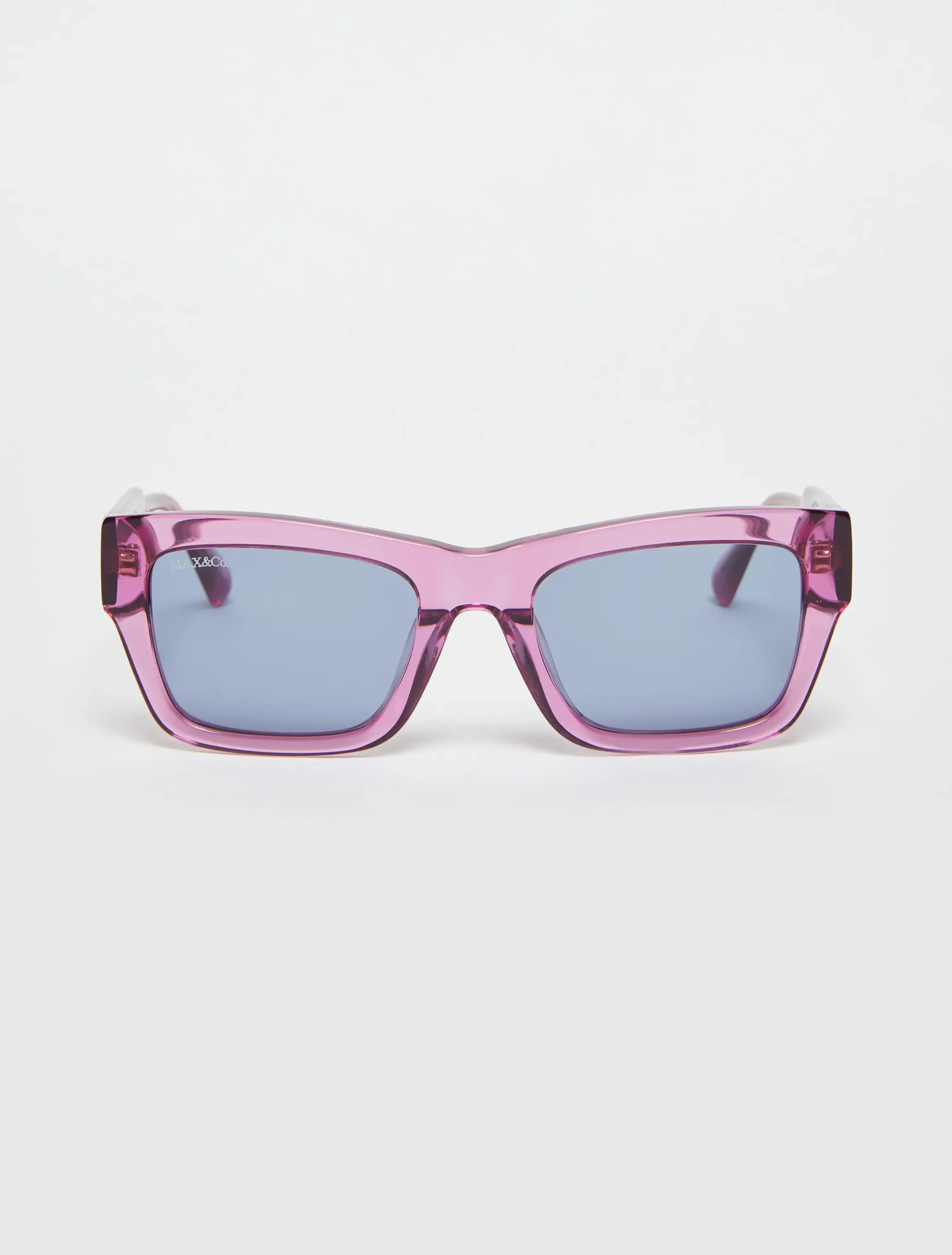Rectangular acetate glasses