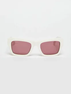 Rectangular acetate glasses