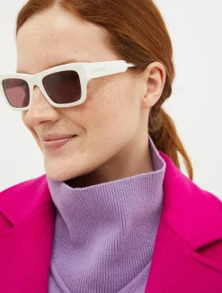 Rectangular acetate glasses