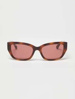 Rectangular butterfly sunglasses