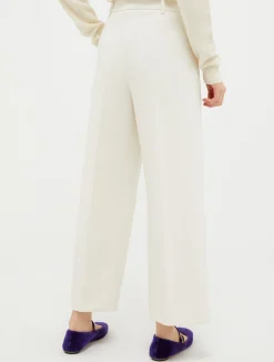 Relaxed-fit double-cloth trousers