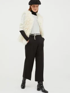 Relaxed-fit double-cloth trousers