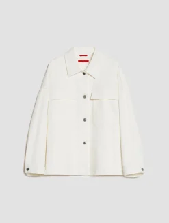 Relaxed-fit drill shacket
