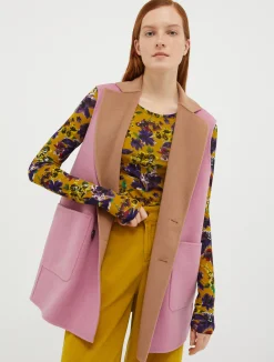Reversible, double-sided wool coat