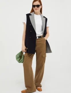 Reversible, double-sided wool coat