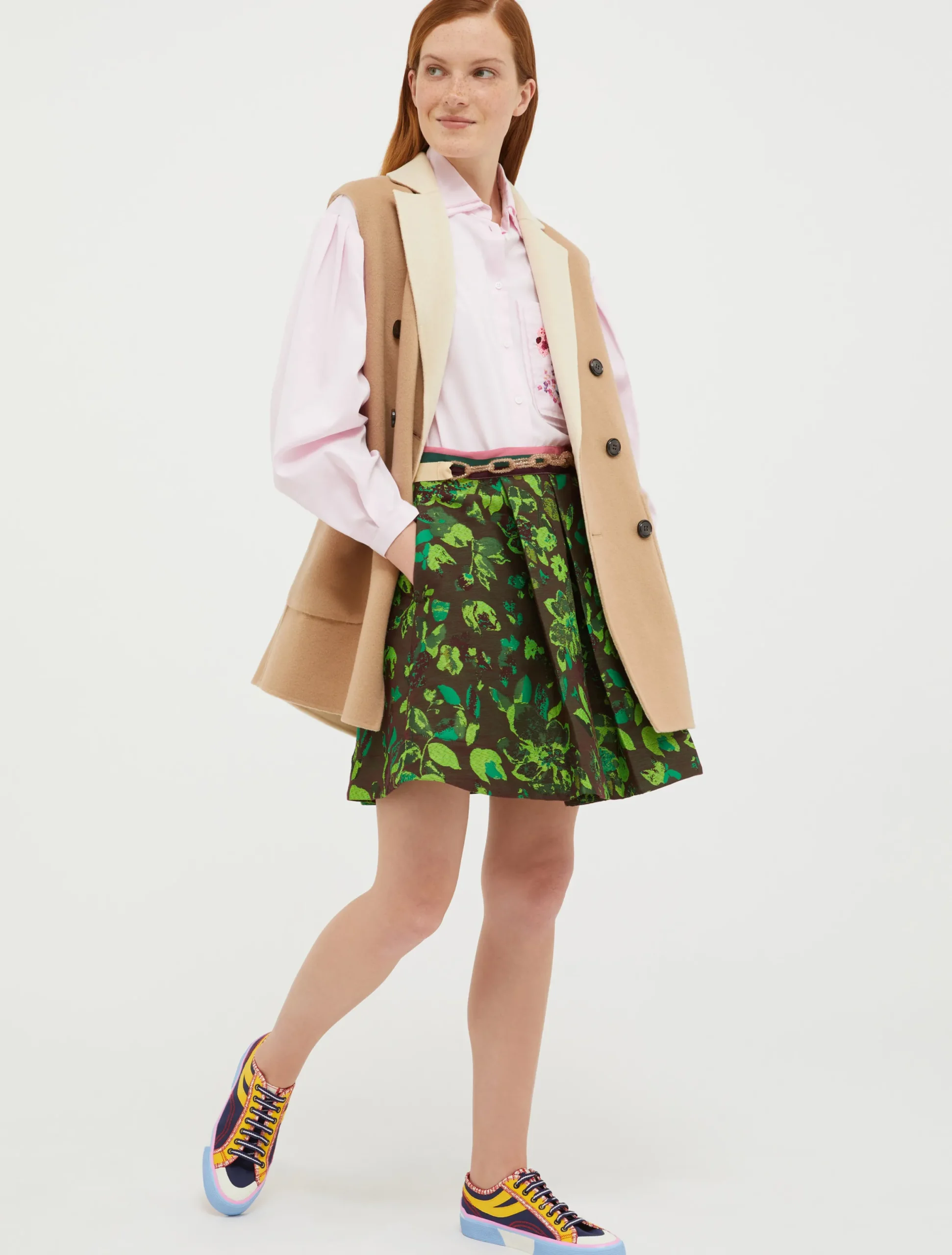 Reversible, double-sided wool coat
