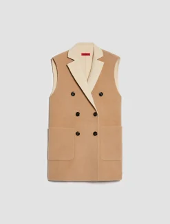 Reversible, double-sided wool coat