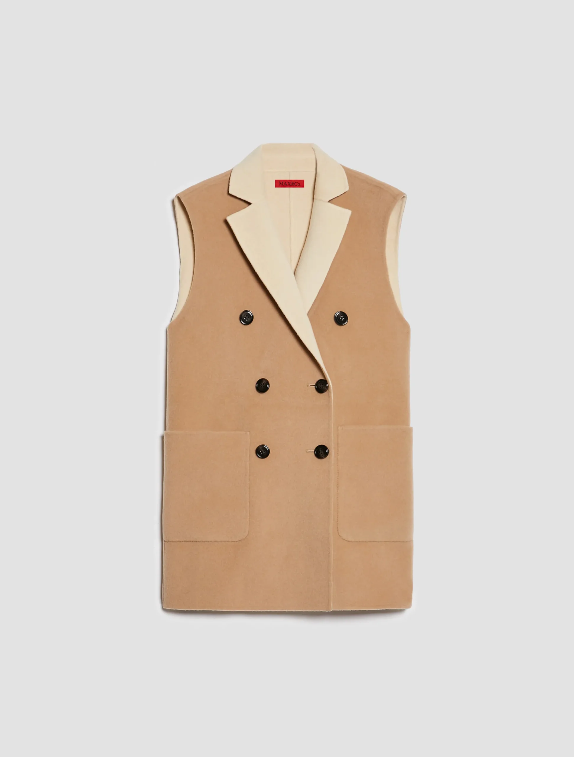 Reversible, double-sided wool coat