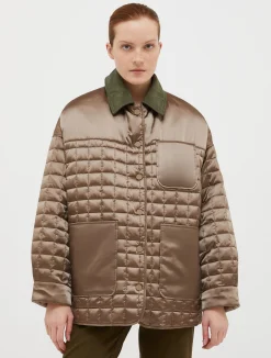 Reversible padded shirt jacket