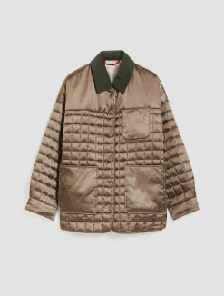 Reversible padded shirt jacket