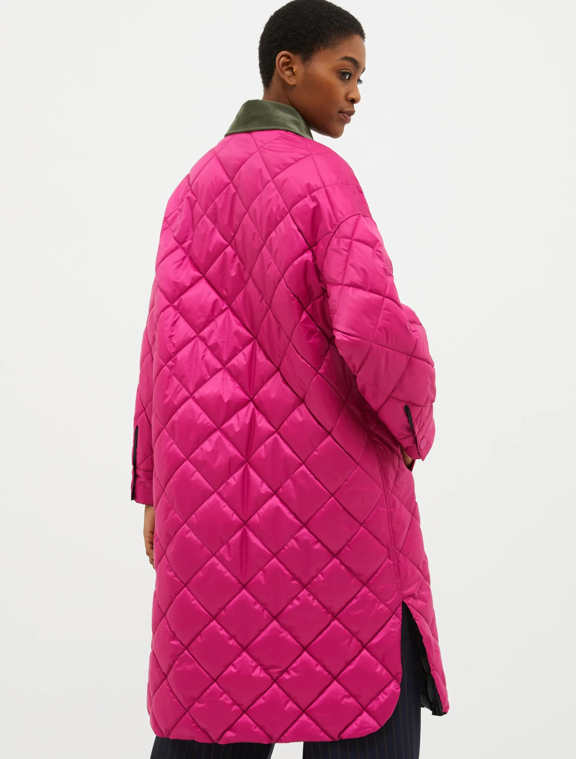 Reversible quilted coat