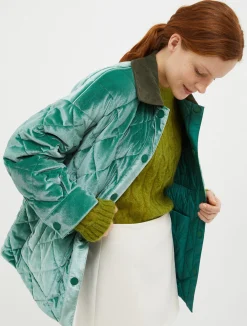 Reversible quilted jacket