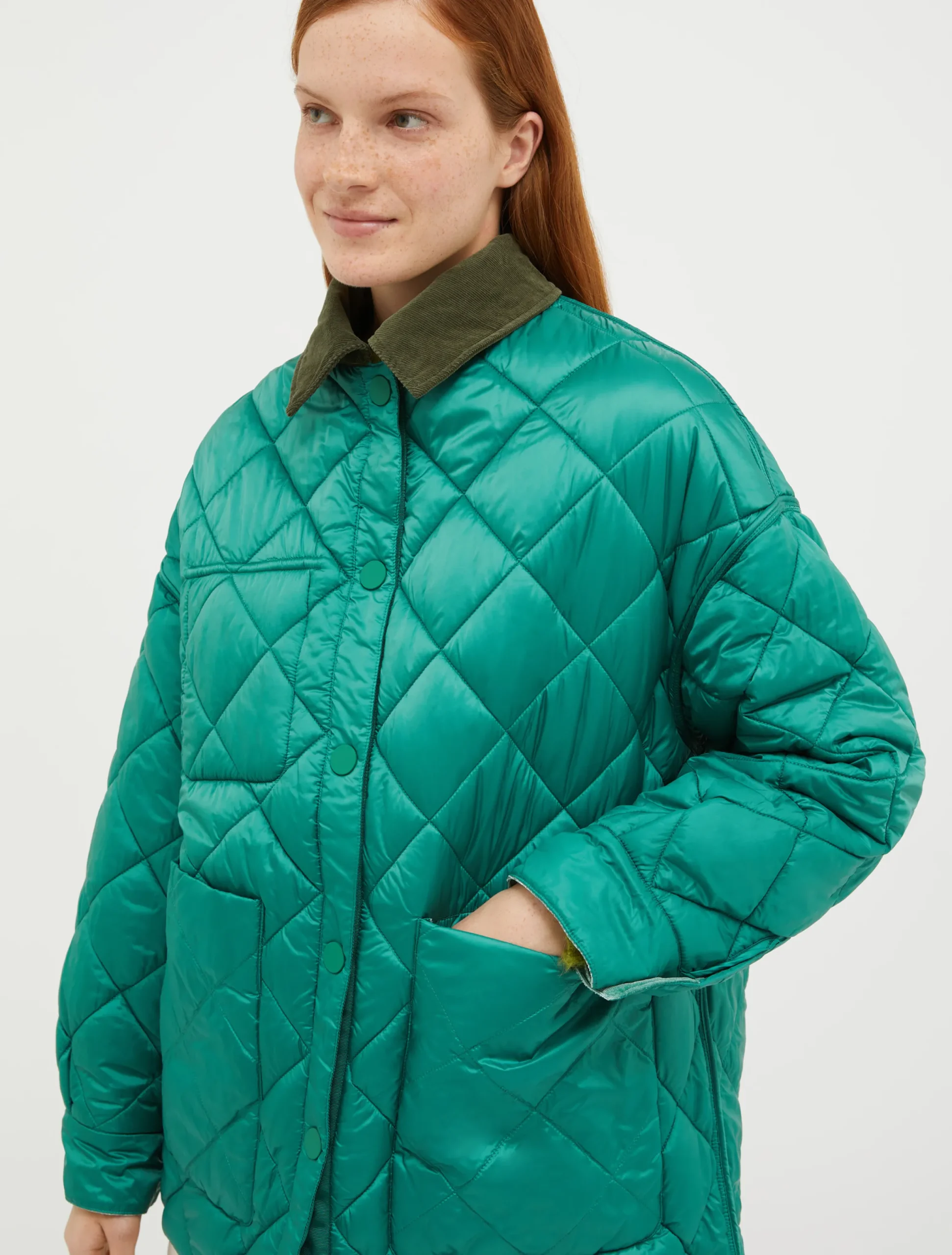 Reversible quilted jacket