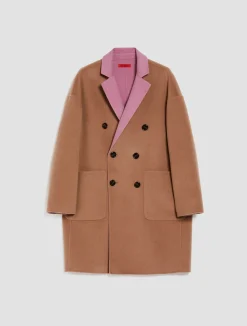 Reversible wool coat