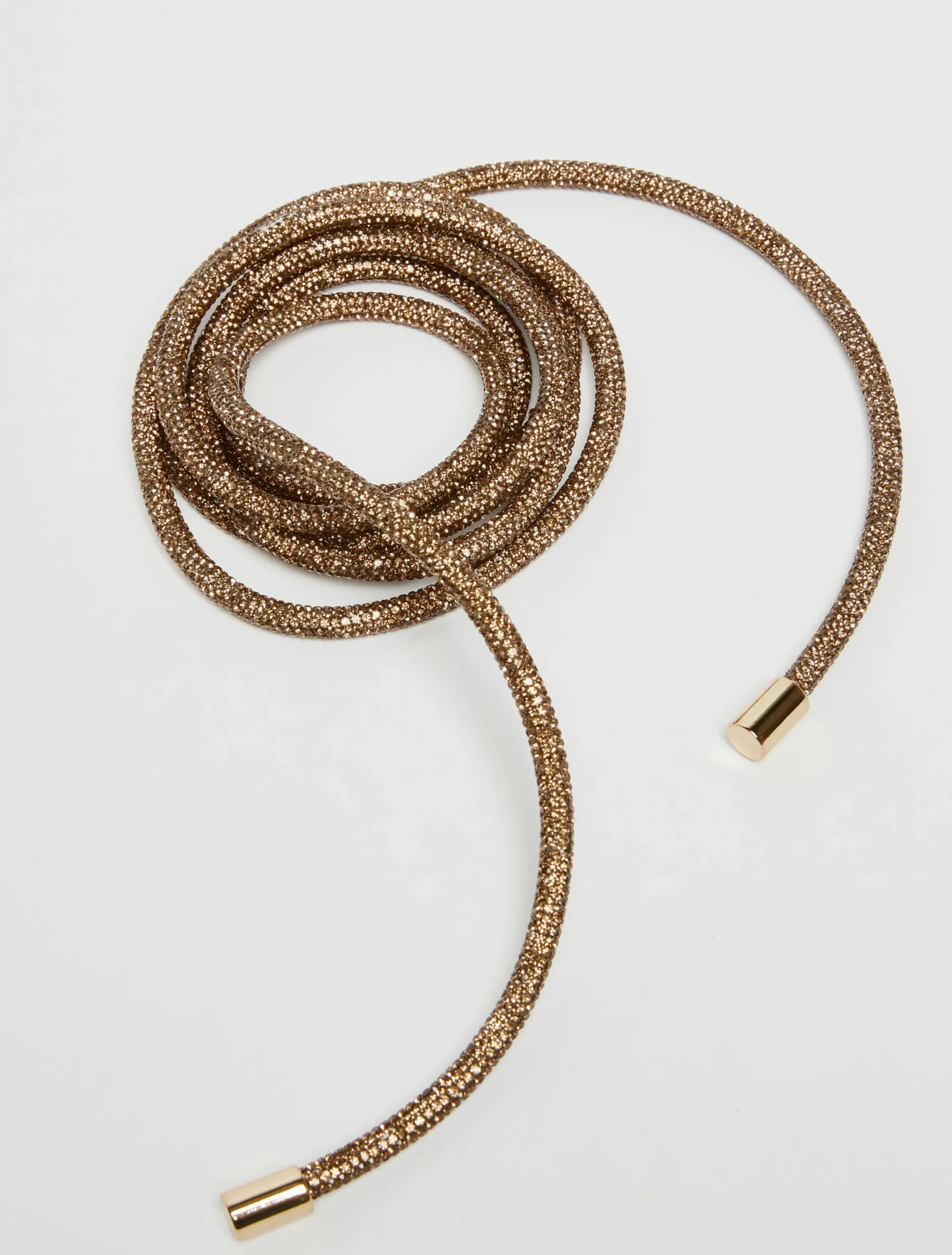 Rhinestone-embellished belt