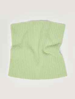 Ribbed cashmere neck warmer