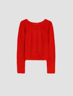 Ribbed cotton and modal jumper