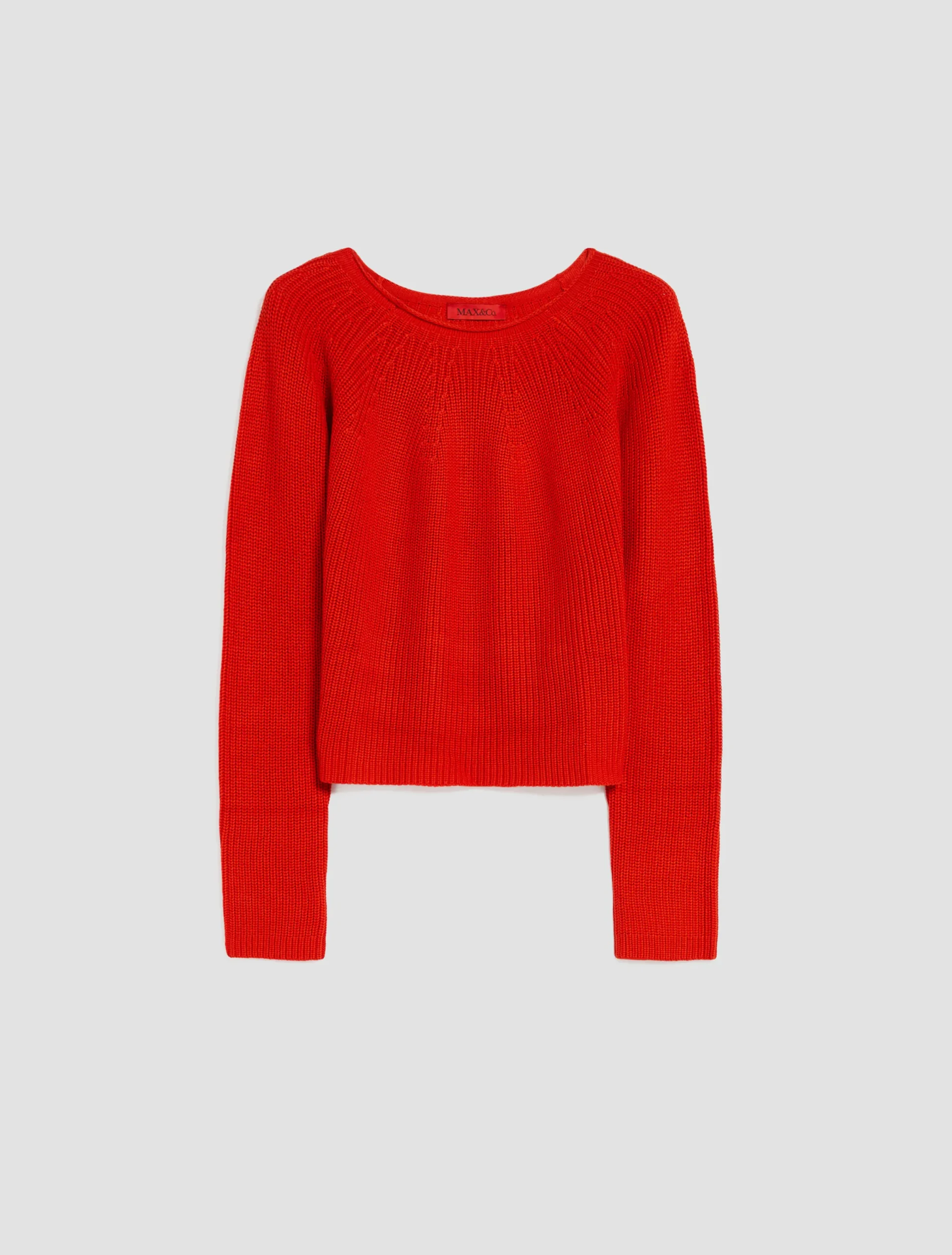 Ribbed cotton and modal jumper
