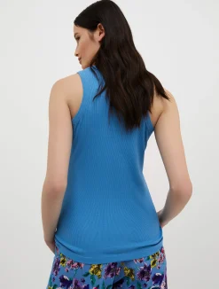 Ribbed cotton tank top