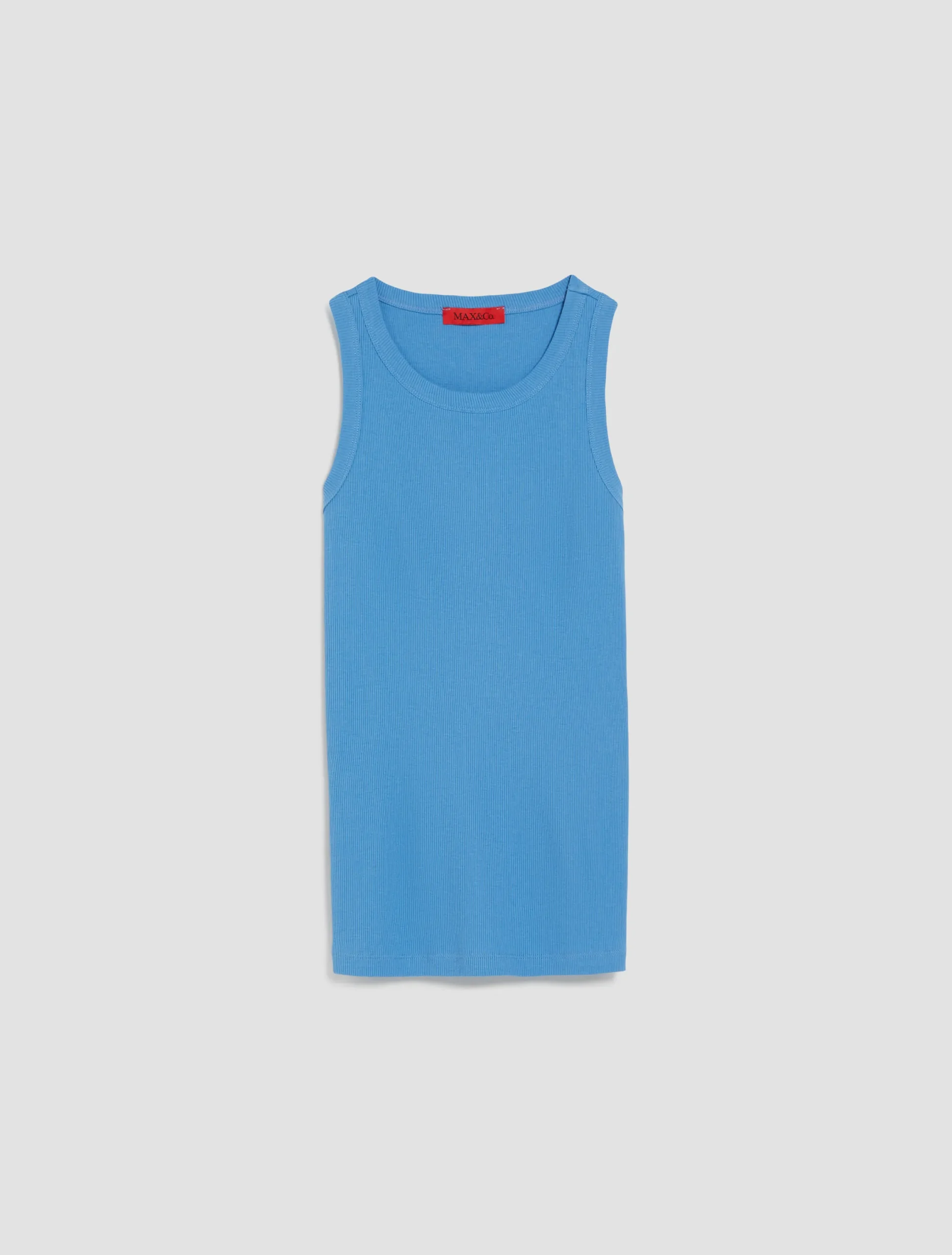 Ribbed cotton tank top