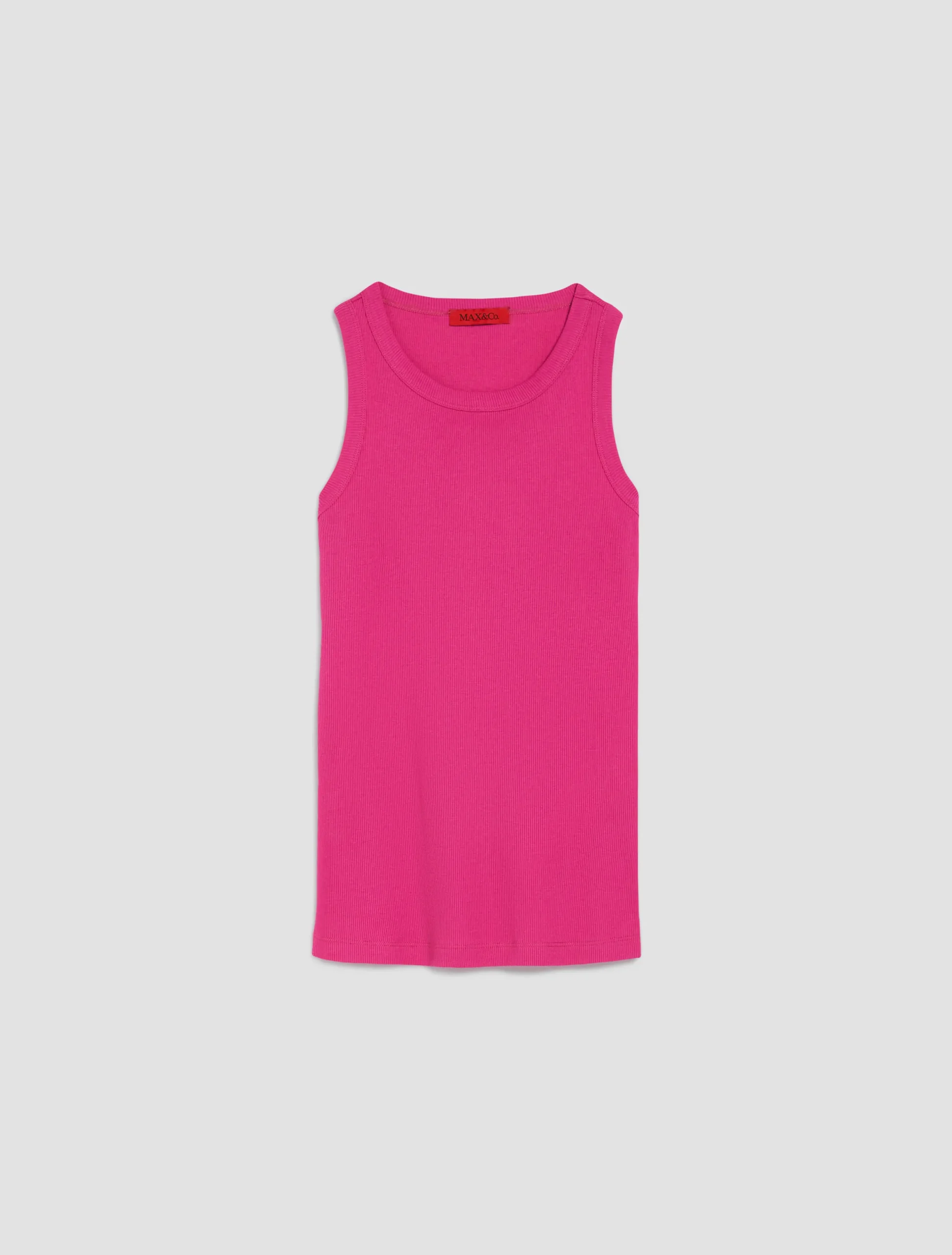 Ribbed cotton tank top