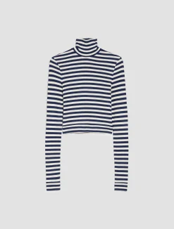 Ribbed cropped T-shirt