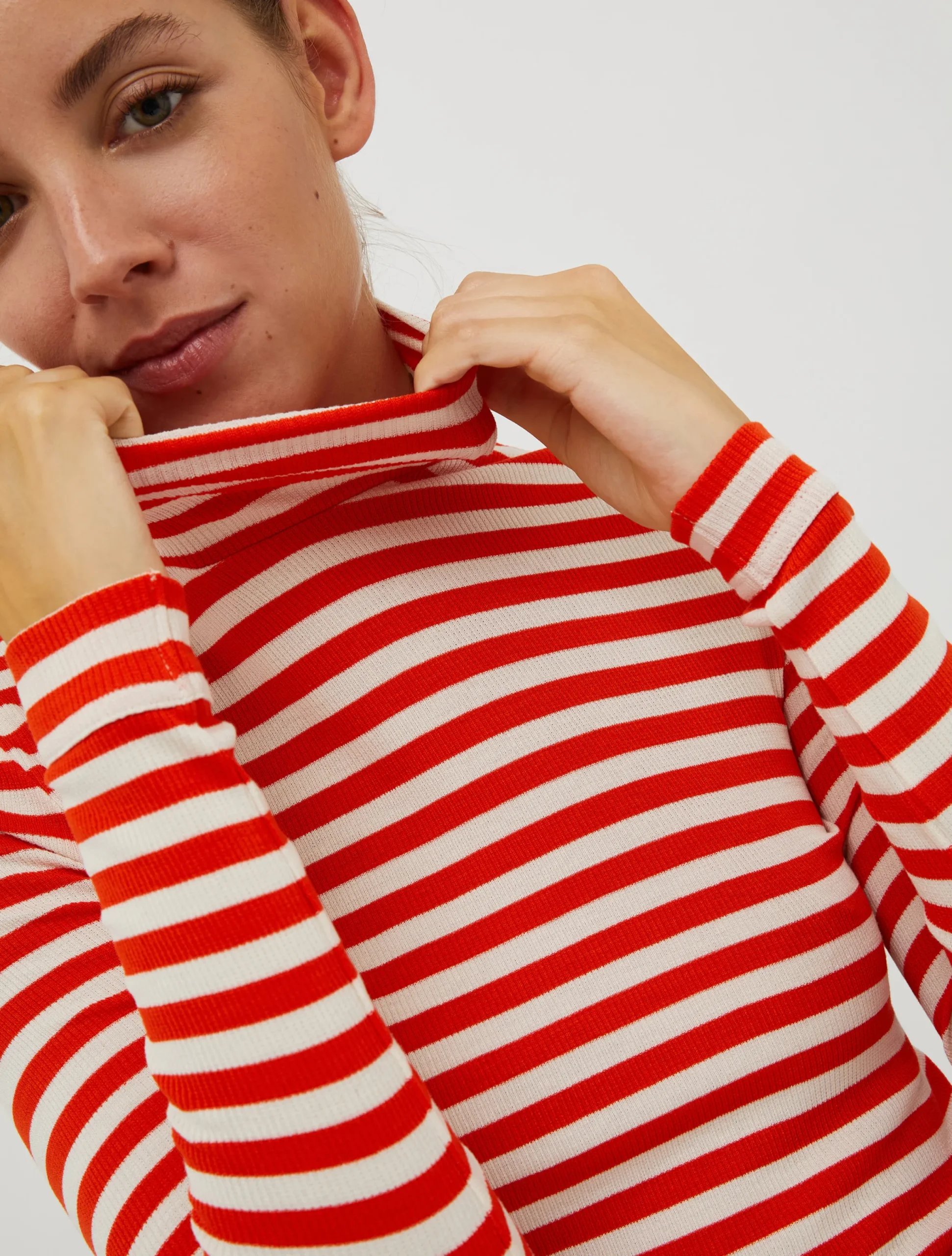 Ribbed cropped T-shirt