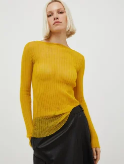 Ribbed gauze jumper
