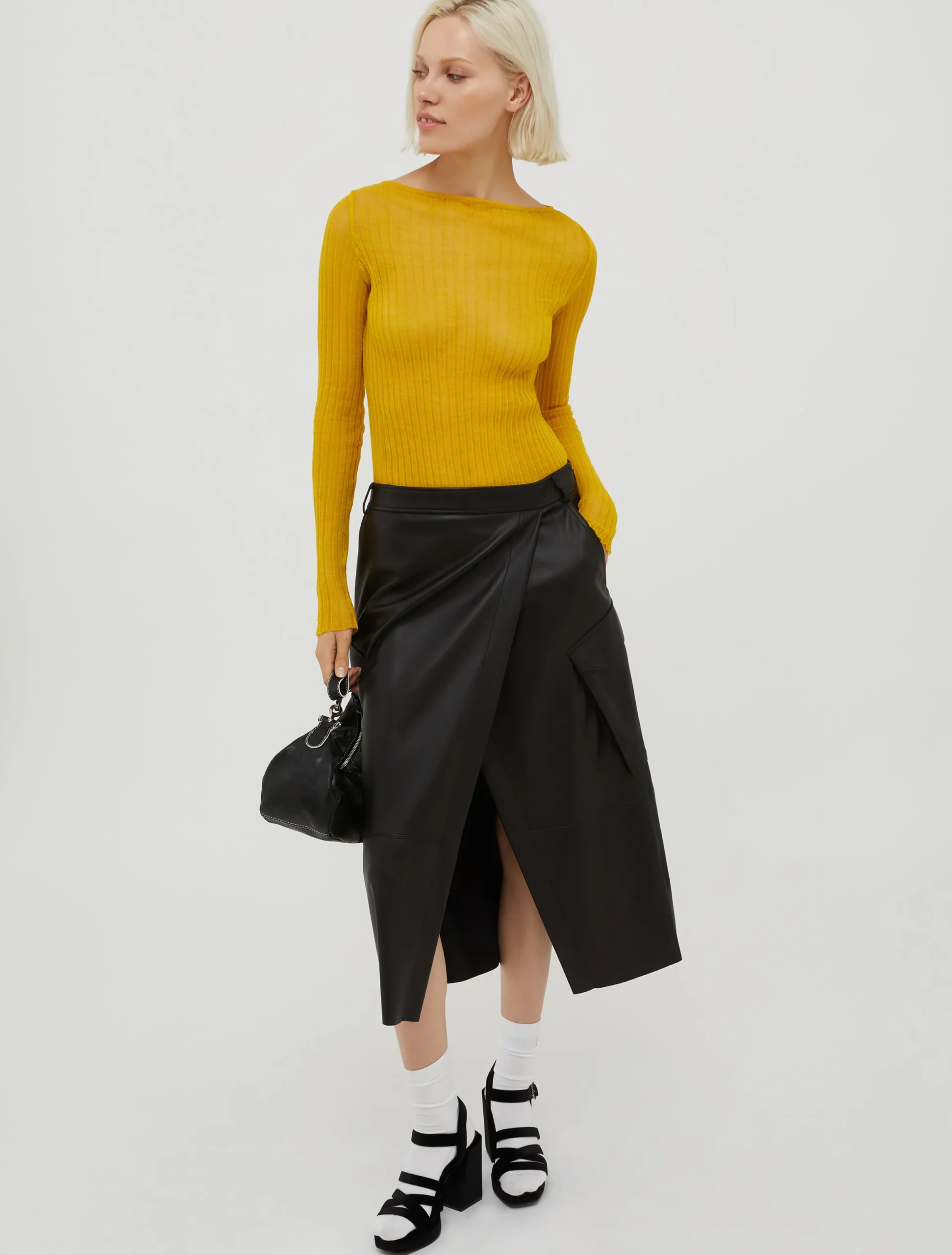 Ribbed gauze jumper
