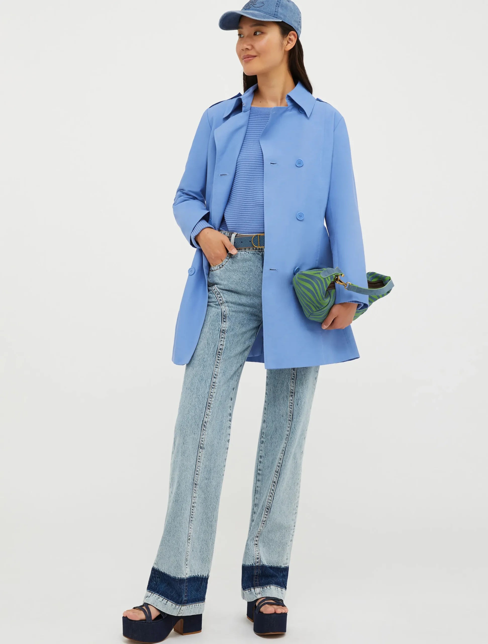 Ribbed knitted jumper