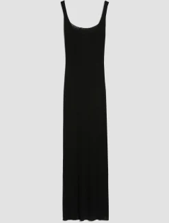 Ribbed knitted maxi dress