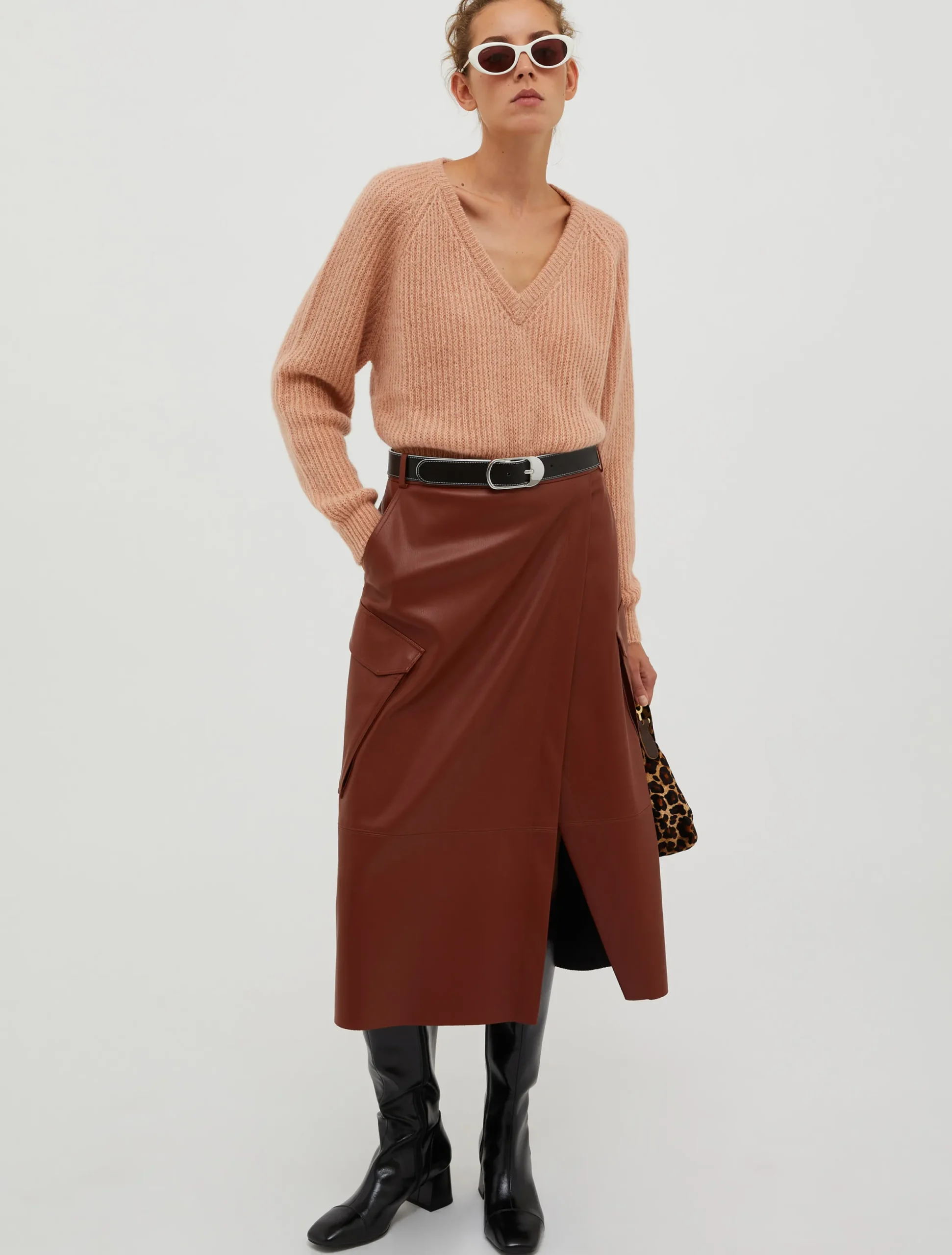 Ribbed mohair jumper