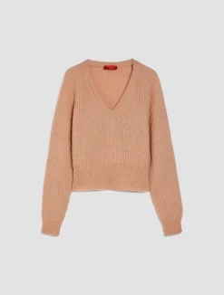 Ribbed mohair jumper