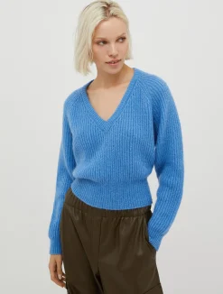 Ribbed mohair jumper