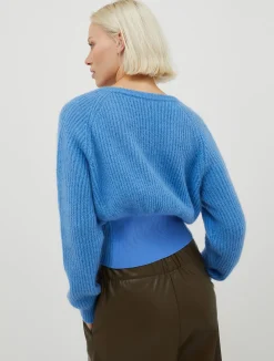 Ribbed mohair jumper