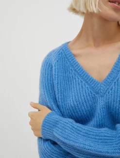 Ribbed mohair jumper