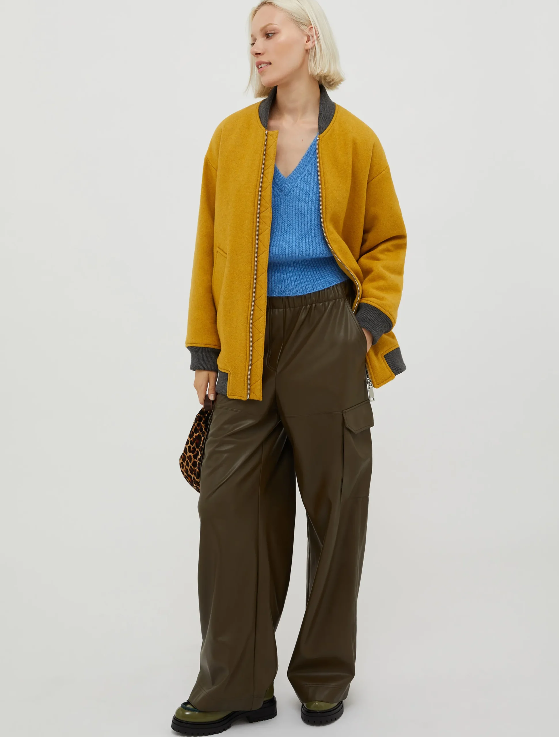 Ribbed mohair jumper