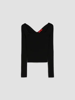 Ribbed slim-fit jumper